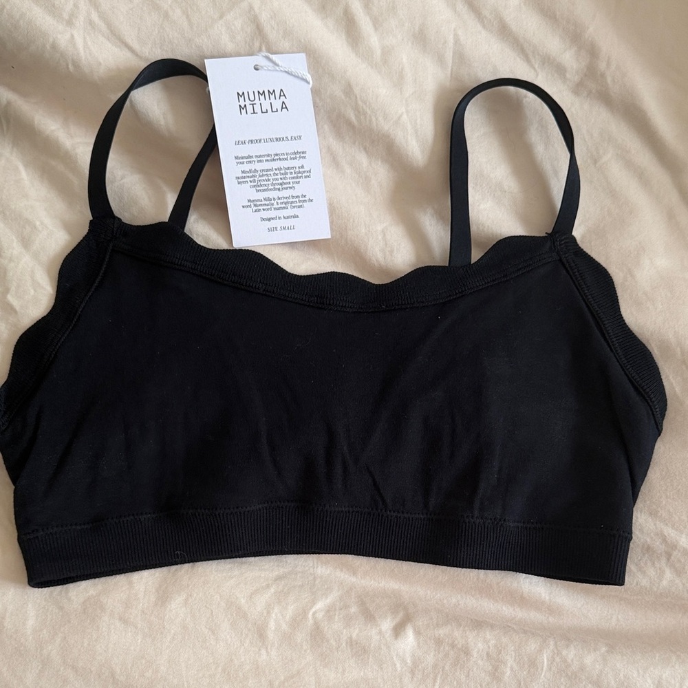 MUMMA MILLA Black Maternity/Nursing Bralette